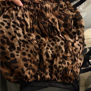 Dolce & Gabbana Brown Leopard Print Top